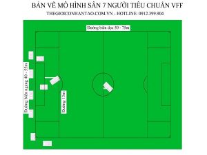 Kích thước sân bóng đá 7 người theo chuẩn quốc tế