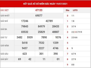 Thống kê bạch thủ sổ số Miền Bắc thứ 3 ngày 20/7/2021