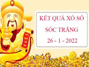 Thống kê kết quả XSST 26/1/2022 dự đoán lô thứ 4