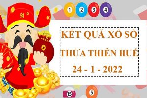 Thống kê xổ số Thừa Thiên Huế 24/1/2022 dự đoán lô thứ 2