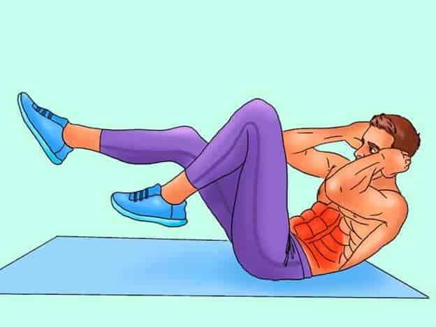 Bicycle crunch (Đạp xe)