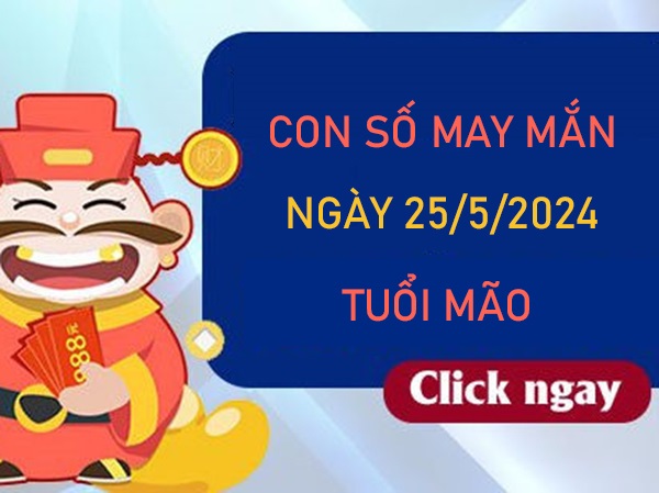 Con số may mắn tuổi Mão 25/5/2024 thống kê VIP thứ 7